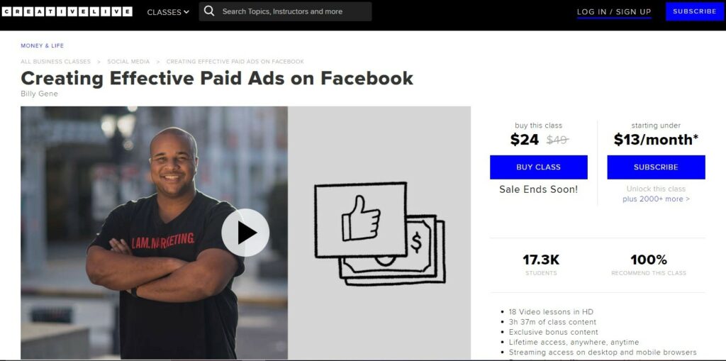 Creating Effective Paid Ads on Facebook - Billy Gene - Best Facebook Ads Courses for Newbies and Beginners