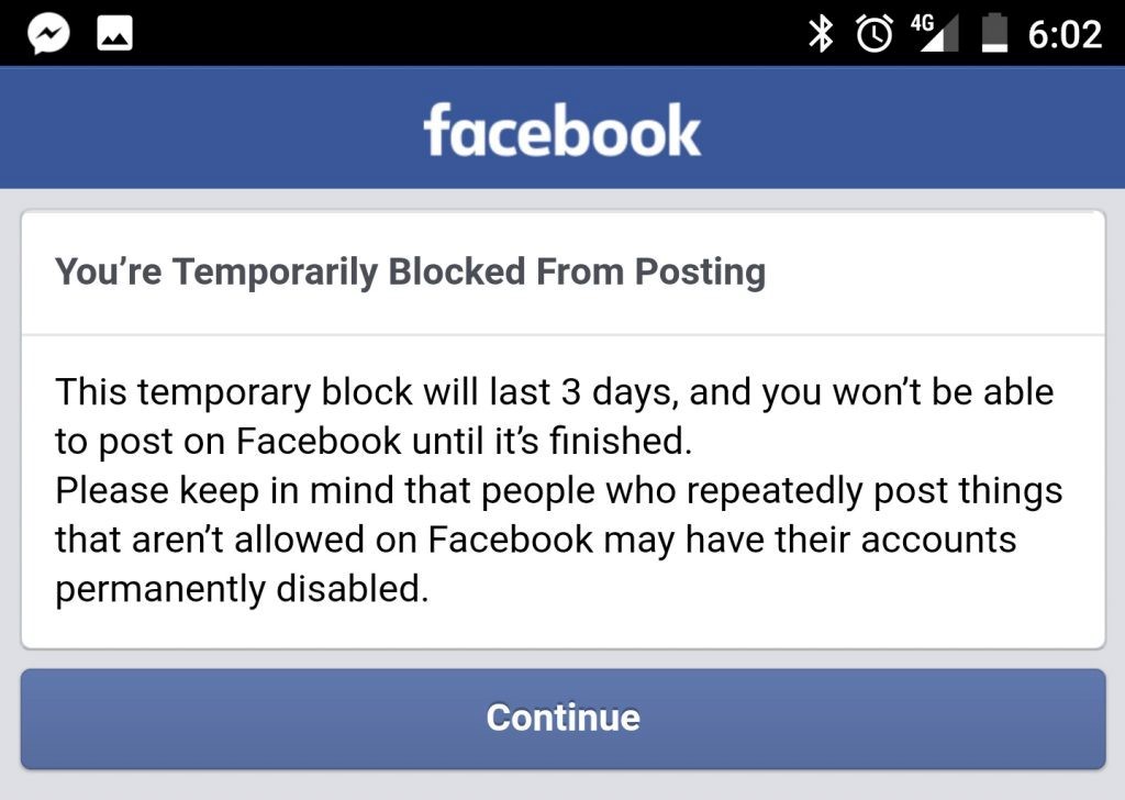 Why I M Temporarily Blocked On Facebook